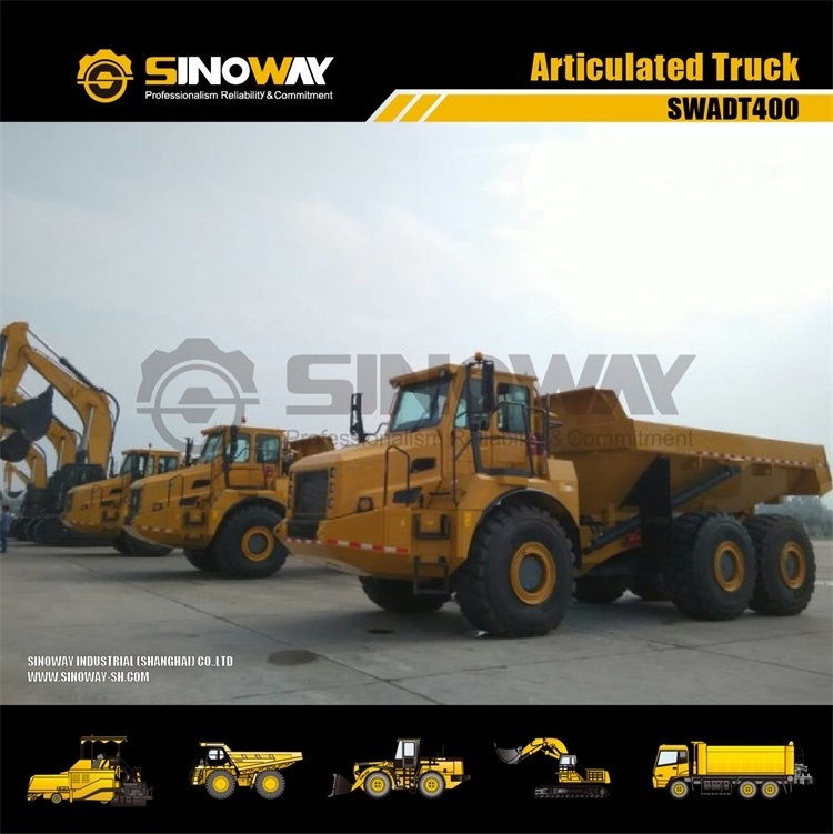 Construction off road trucks 6X6 40 ton articulated mining dump truck for sale