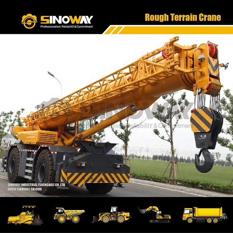 Heavy duty 50 Ton off- Road Mobile Crane 4x4 hydraulic Rough Terrain Crane price