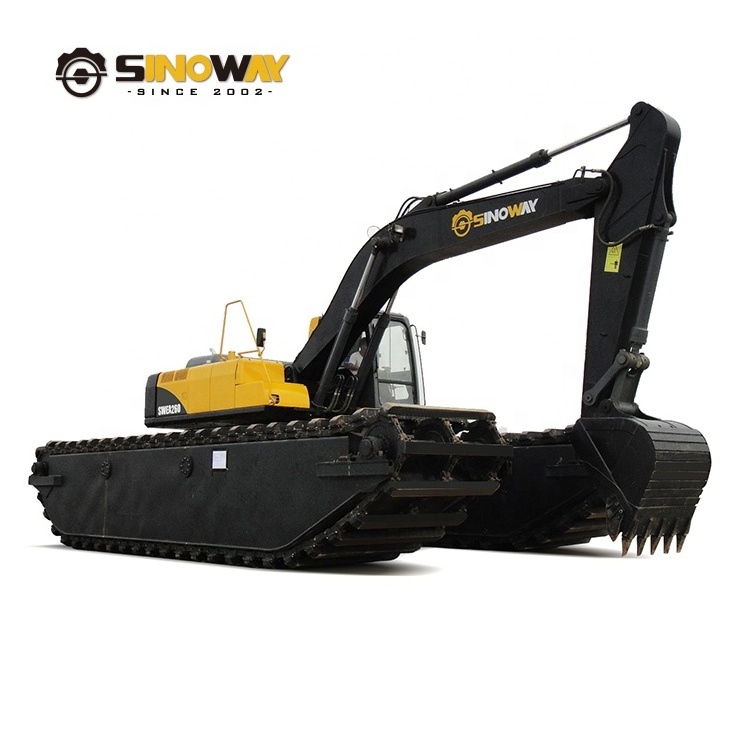 Amphibious pontoon excavator for sale