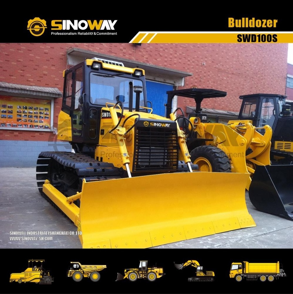 China Brand new 100hp earth-moving crawler bulldozer Factory price Mini Dozer for sale