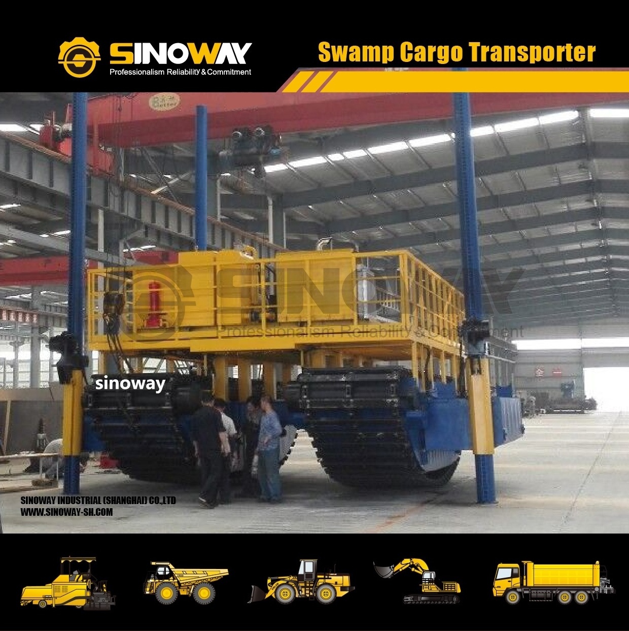 SINOWAY 6 ton Amphibious Dump truck for sale