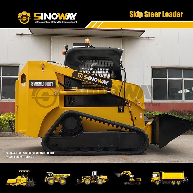 Mini skid steer loader with rubber track