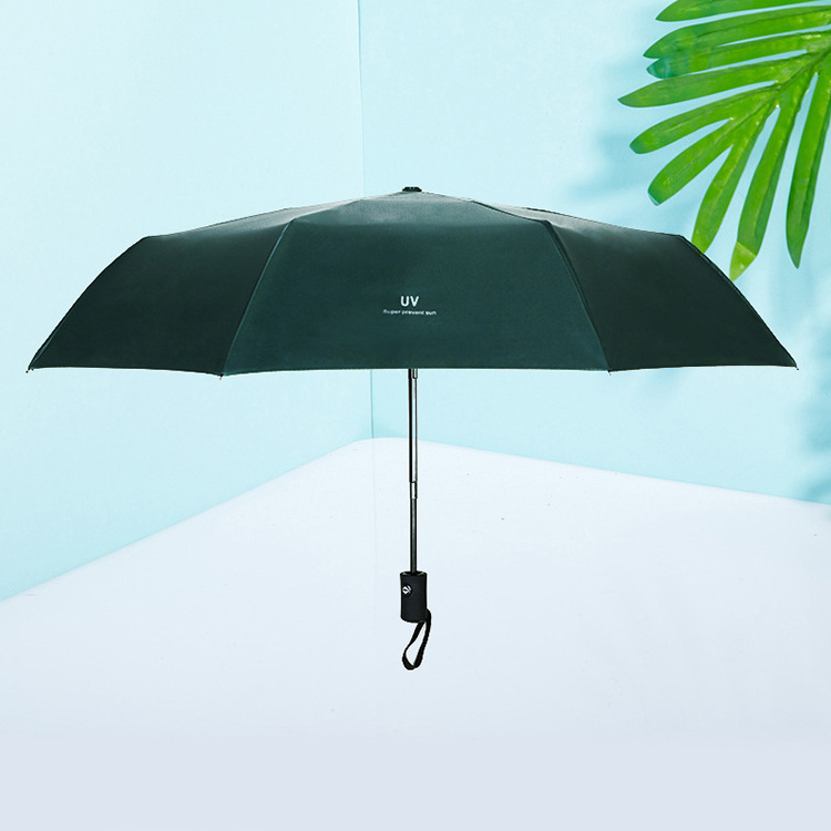 wholesale foldable 3 folding uv protection umbrella umbrella promotional Popular uv 8 ribs folding umbrella suppliers