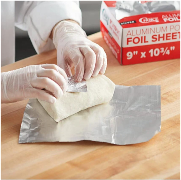 Custom Oil Proof Aluminum Foil Honeycomb Deli Parchment Baking paper Wrapping Kraft Paper Food Grade Foil Sandwich Burger Paper