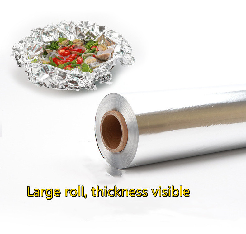 Wholesale Multifunctional Thickened Waterproof and Oilproof Aluminum Foil Roll Paper foil paper 10M For Household