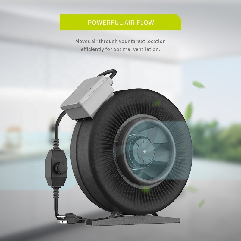 China Top 3 Manufacturer Best Price GreenHouse Hydroponic Inline Centrifugal Ventilation Exhaust HAVC Duct Fan