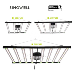 Sinowell Indoor Vertical Farming 180 Degree Foldable Dimmable LED Grow Light