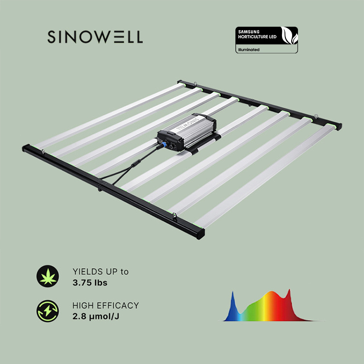 Samsung Official Partner Sinowell Available Stock Yields up to 4lbs Smart 720W 645W 430W 120W LED Grow Light Bar