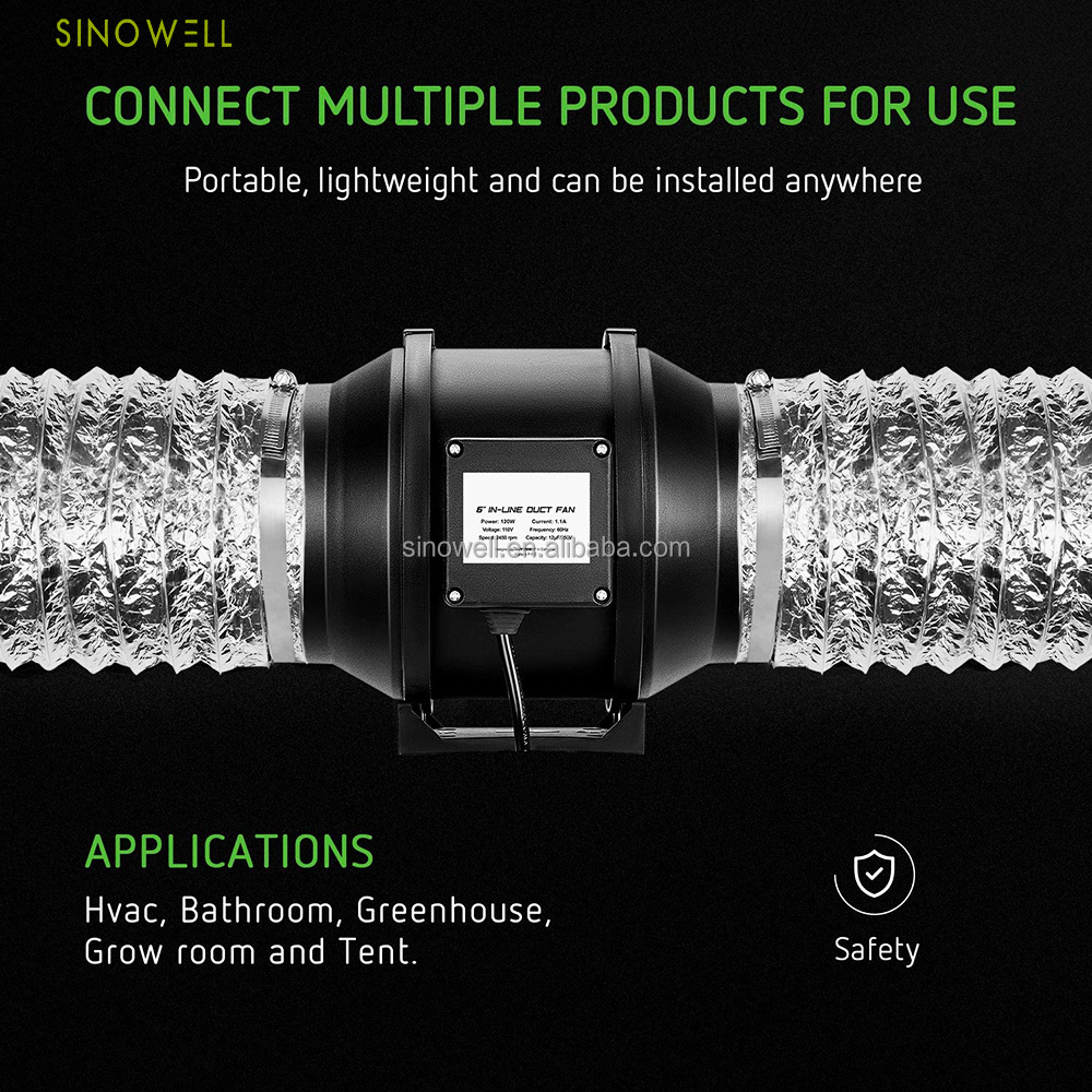 Non-Insulated Flexible Air Aluminum Ducting for HVAC Ventilation