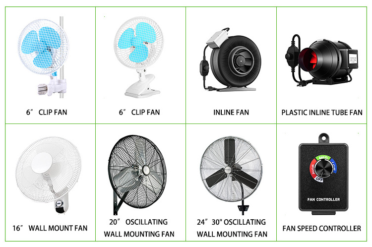 Quality Oscillating Wall-Mounted 16 Inch 20 Inch 24 Inch 30 Inch Growing Fans Flexstar