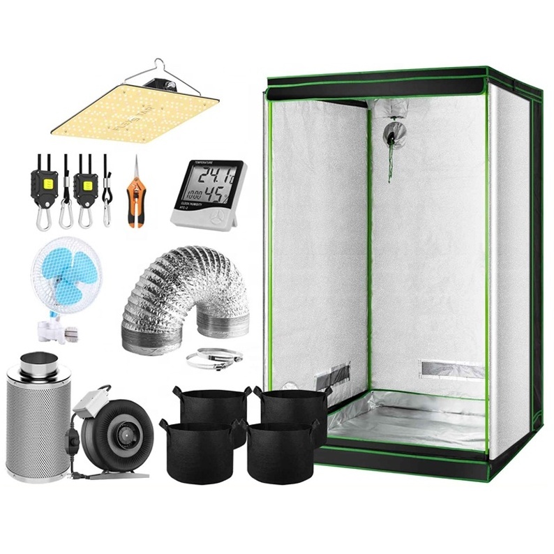 Sinowell Flexstar 120W 240W Light 2X4 1680D Hydroponic Grow Tent Kit Complete for Indoor Growing