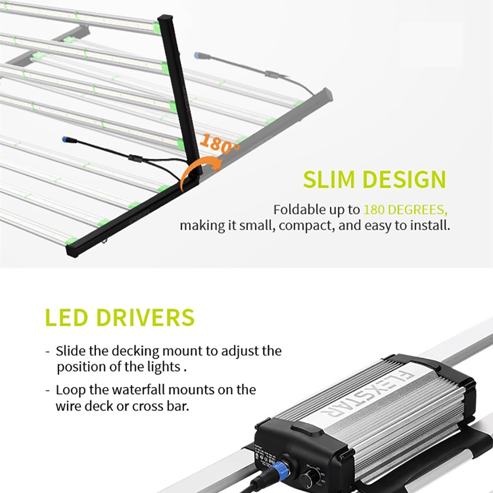 New Designed Full Spectrum 720W 650W 480W 240W 120W Veg Led Grow Light Dimmable Waterproof With Lm301h Lm301b US In Stock