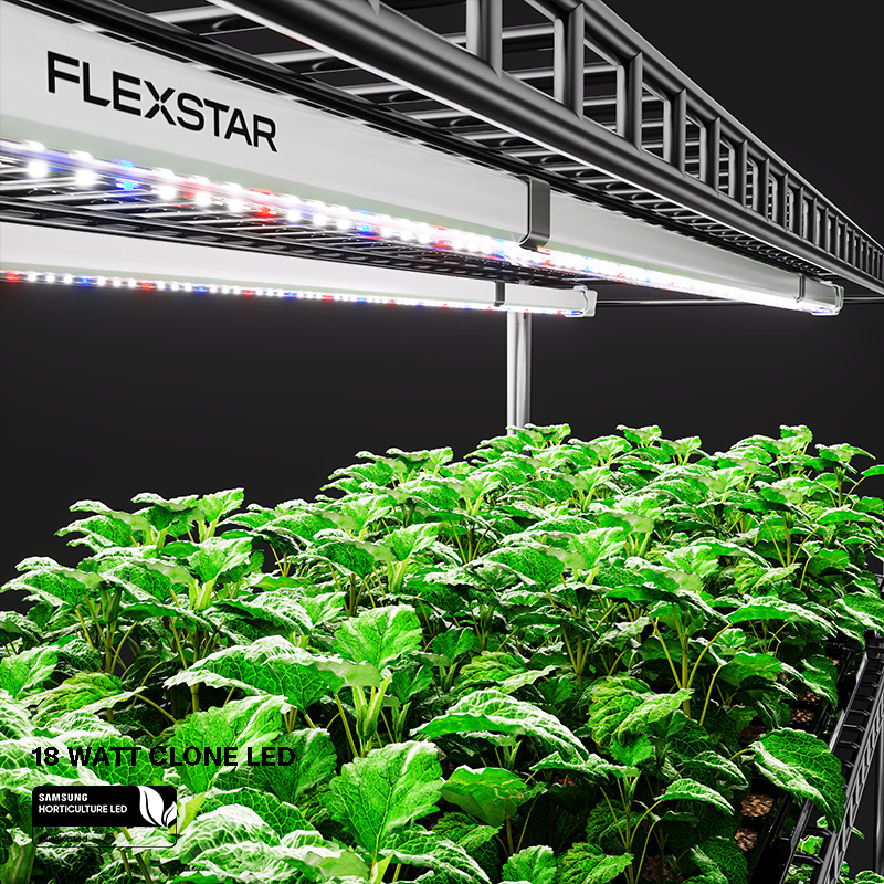 For Vertical Multi-Tier, Grow Rack 18W Clone Led Grow Light for Lettuce