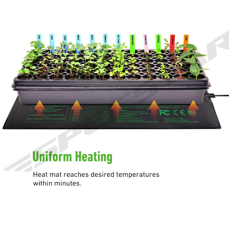 Factory Price 100% Quality Assured Ip67 Waterproof Plant Germination Seedling Heat Mat