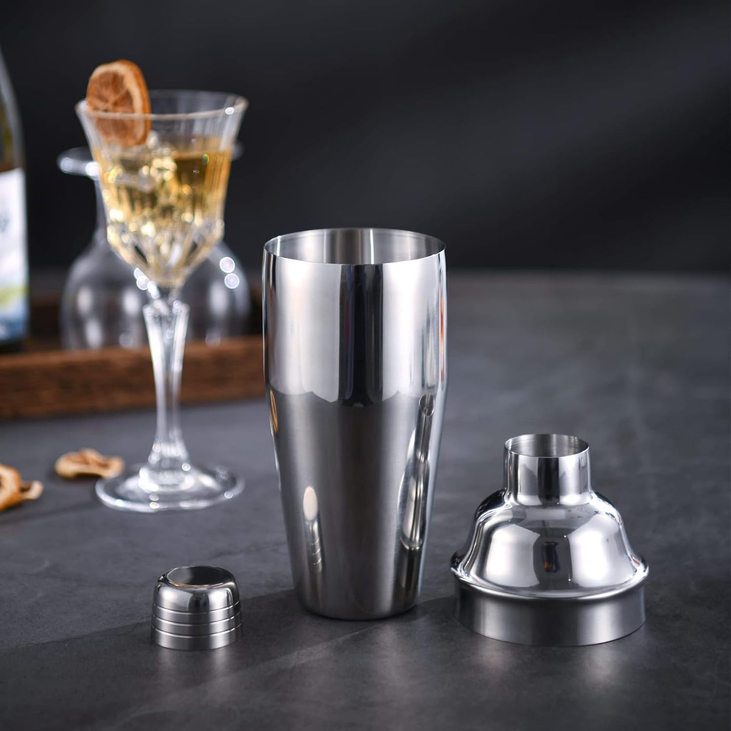 Cocktail Mixing Shakers Stainless Steel Cocktail Shaker Set