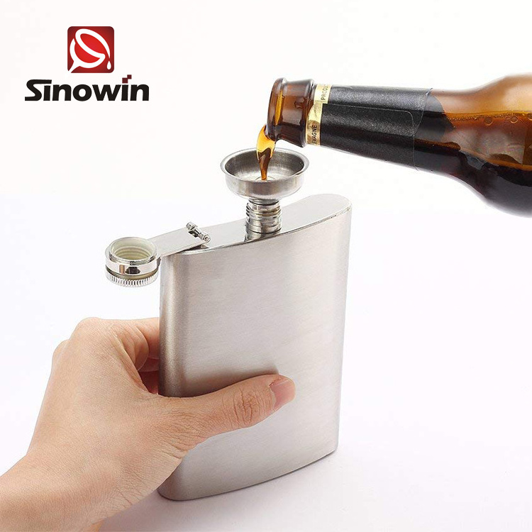 China Suppliers Wholesale Cheap Good Quality 304 Stainless Steel Custom Logo Hip Flask