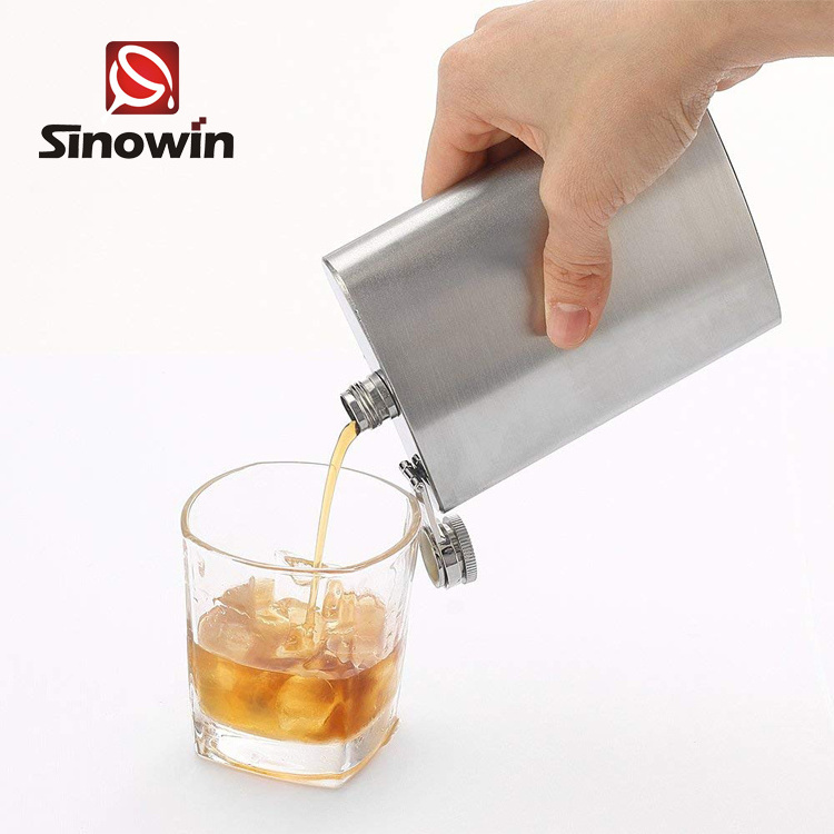 China Suppliers Wholesale Cheap Good Quality 304 Stainless Steel Custom Logo Hip Flask