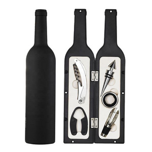 Top Seller Bar Tools Wine Bottle Opener 5pcs Set Creative Personalized Stainless Steel Wine Corkscrew Gift Box