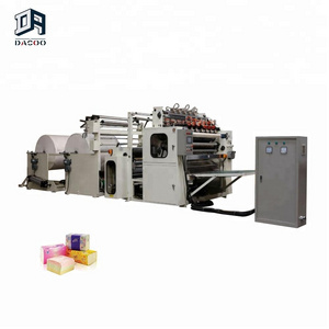 Facial tissue paper folding machine