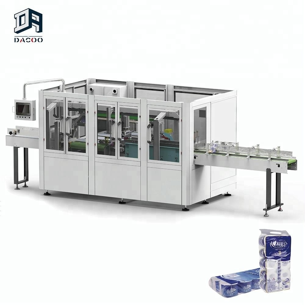 Automatic Toilet Tissue Paper Roll Packing Machines for Multi-rolls