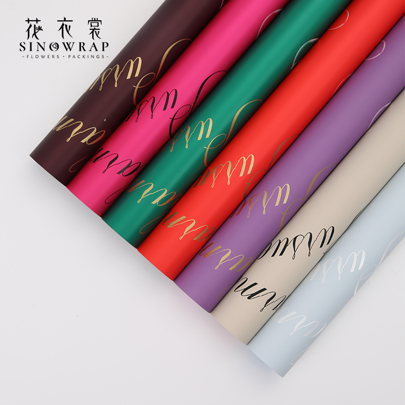 Perfect Quality Environmentally Friendly Luxury Modern Style Water Proofing Flower Wrapping Paper