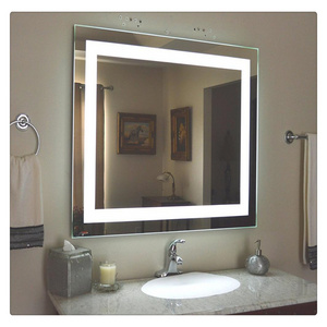 Customized Wall Mounted Glass Wifi Magic Mirror Touch Screen Dimmer Bath Lights Smart Led Bathroom Mirror