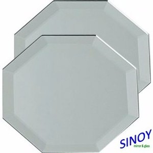 New Product Round Rectangular Hexagon Wall Mirror Adhesive by Packaging Tape for Decorative