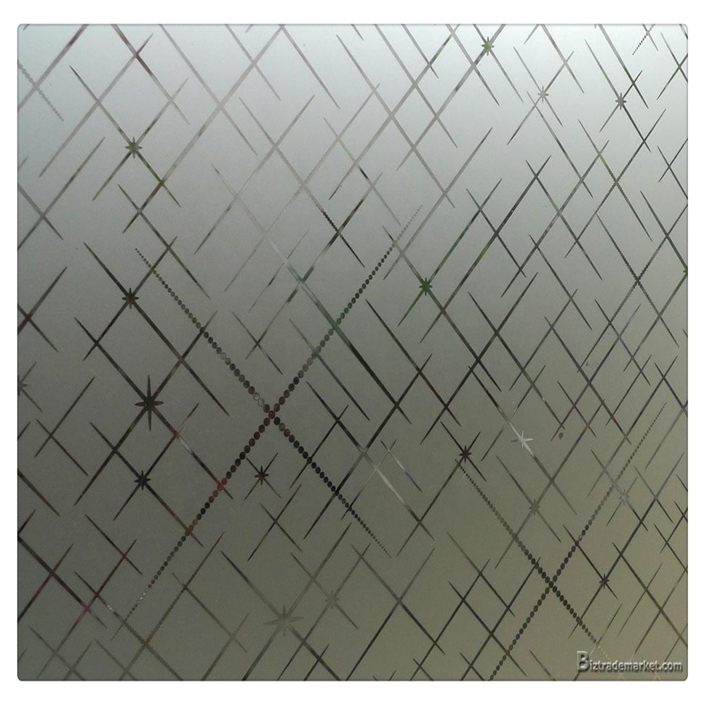 New Product Anti-corrosion Sandblasting Acid Etched Frosted Silk Screen Cut Glass