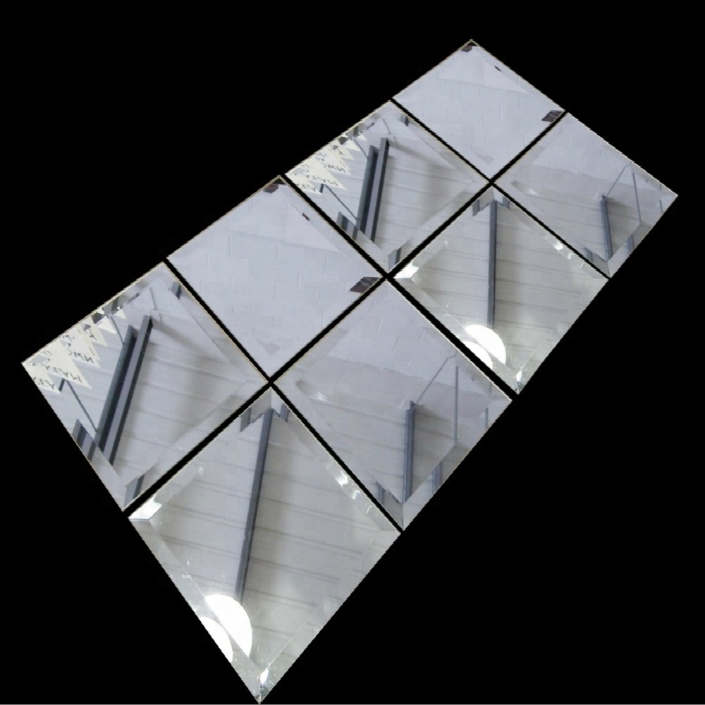 Bronze or Sliver Beveled Mirror Glass Mirror Strips for Wall mirror tiles