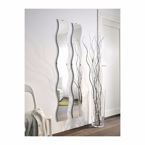 Decorative long wave mirror glass, S shaped glass mirror / S-shaped mirror glass/ wavy mirror glass for interior designs