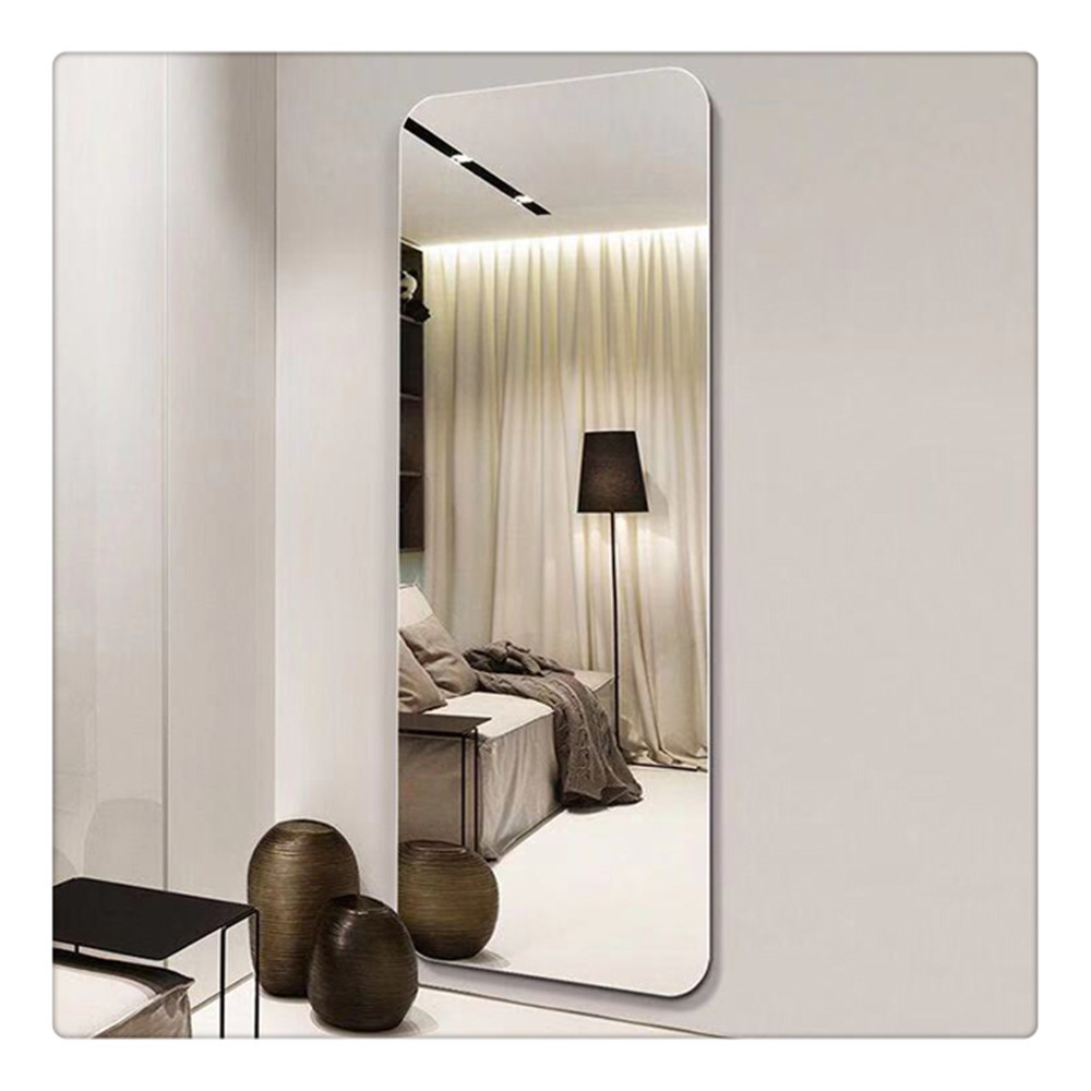 customized 3mm- 8mm silver Mirror glass for bedroom wardrobe furniture wall mounted decorative bath  mirror