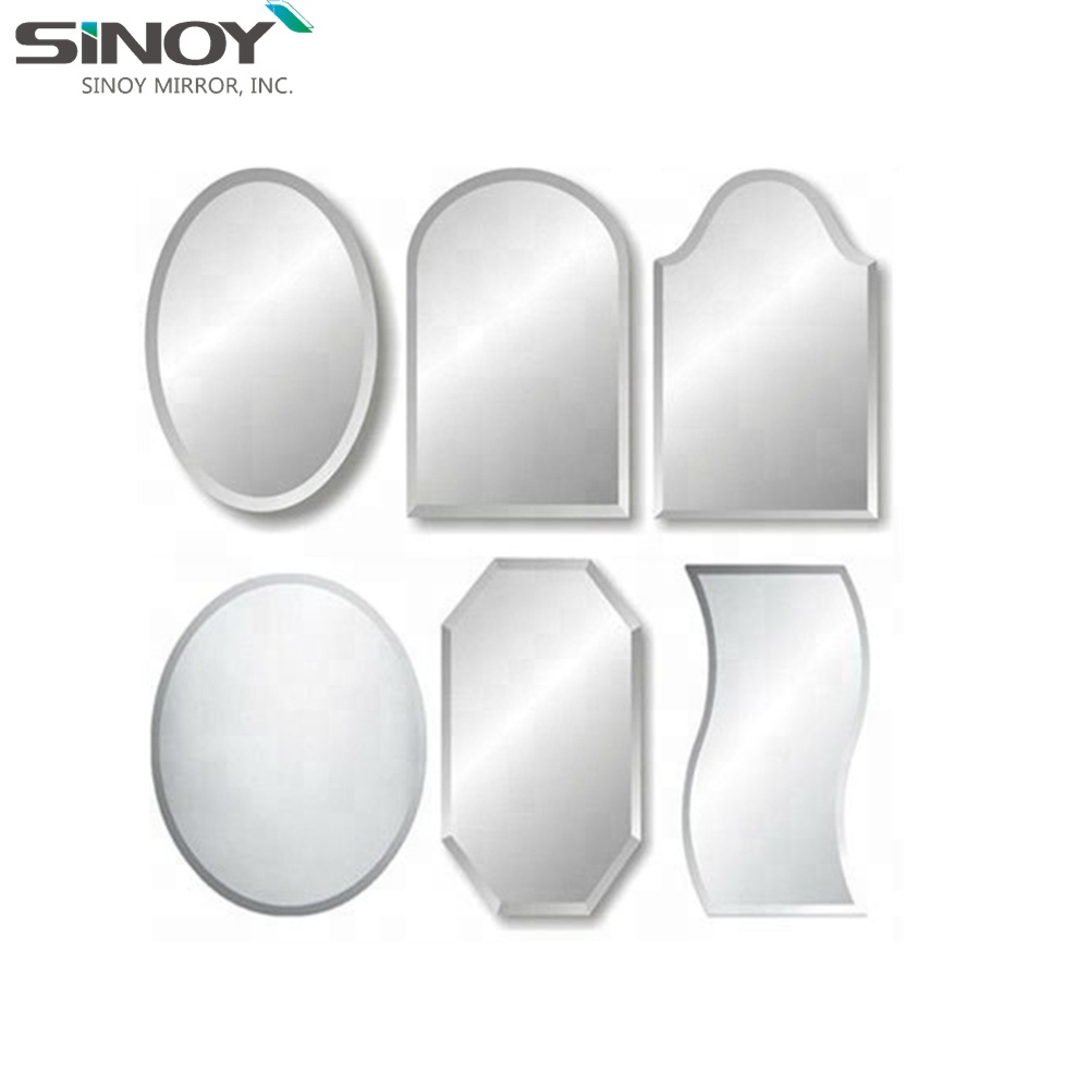 Home Decoration Wavy Frameless Wall Mirror Glass Mirror Brick Self-adhesive Paper Decorative irregular mirror