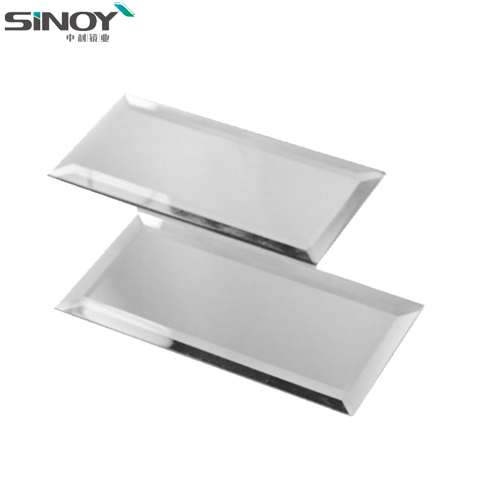 Bronze or Sliver Beveled Mirror Glass Mirror Strips for Wall mirror tiles