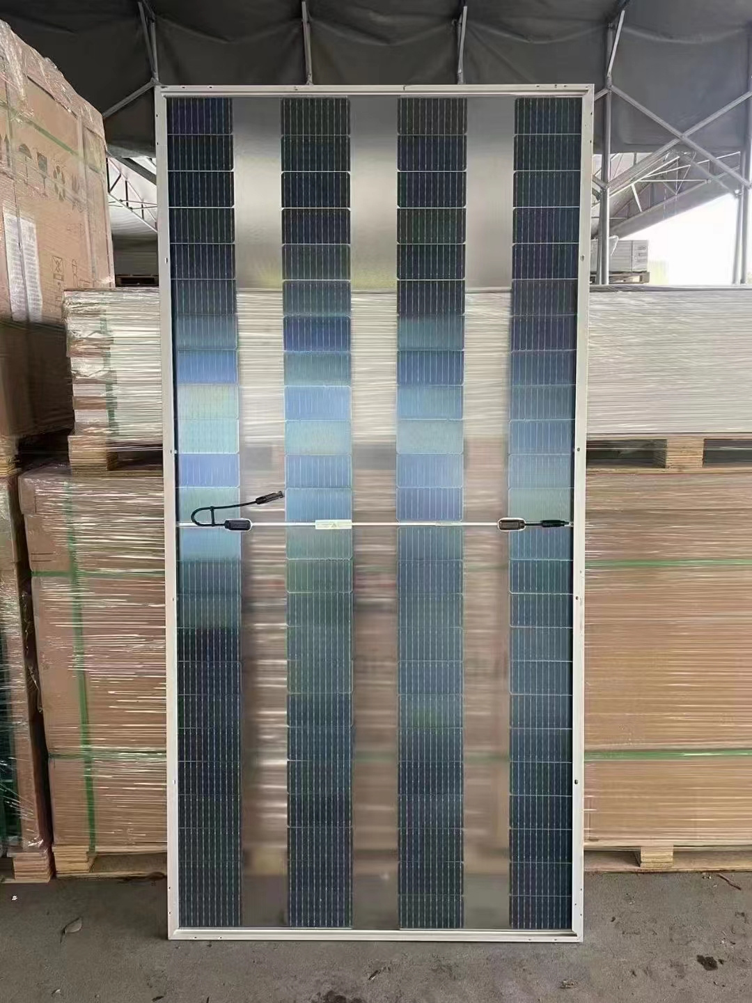 bifacial transparent  Half cell monocrystalline solar panel Competitive price buy solar cells 310 320  340 watt solar panel