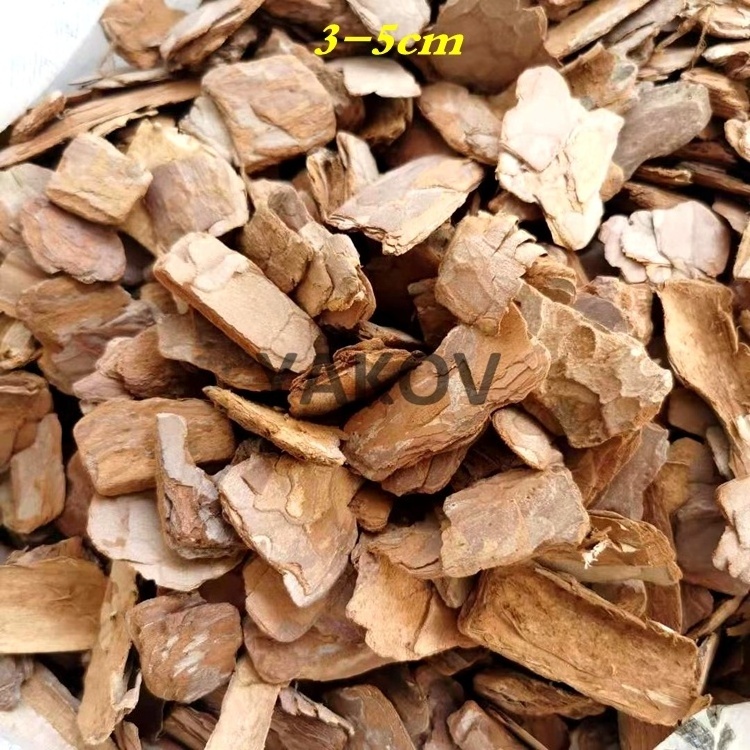 polished red pine bark mulch fractions for plants and garden