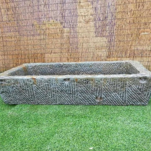 China Supplier antique reclaimed garden decoration stone rectangular troughs