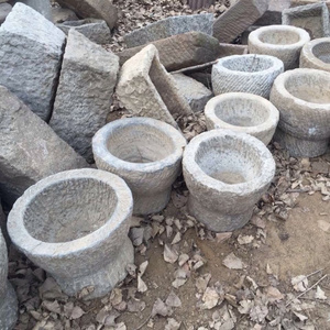 Old Round stone troughs