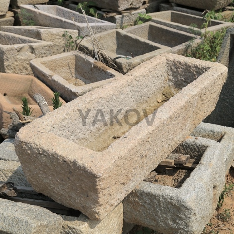 wholesaler high quality old granite antique stone pig trough