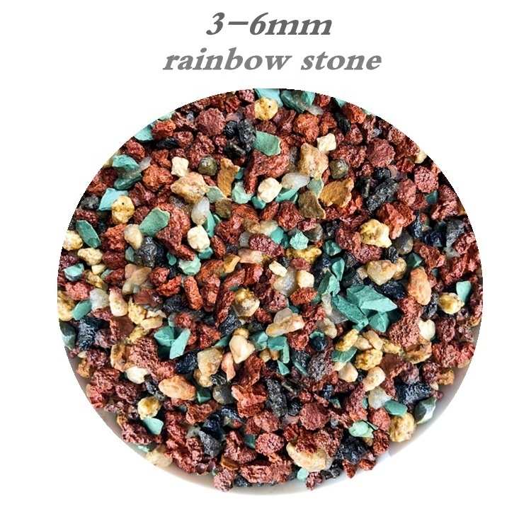 natural potting soil mixed bonsai rain-bow stone for horticulture succulents