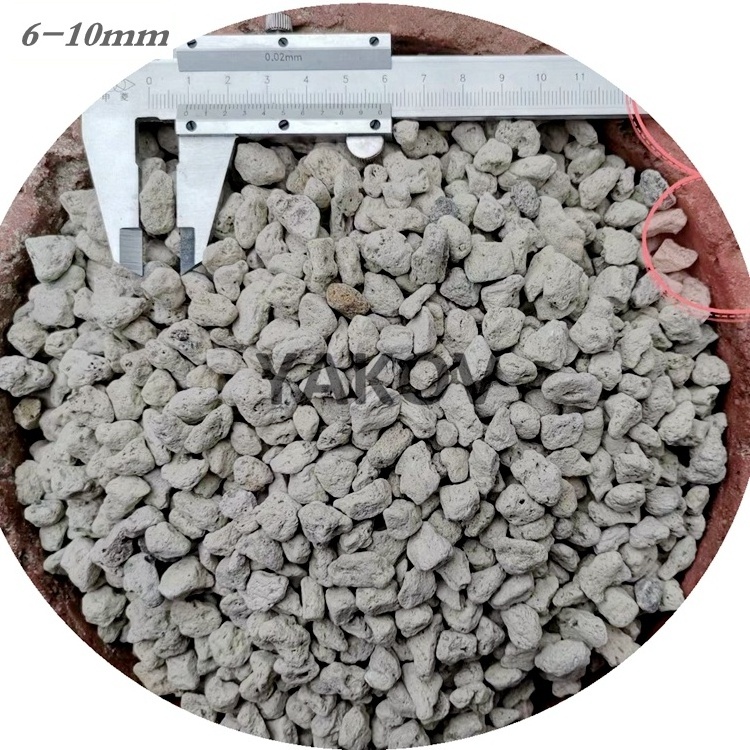 natural white lava volcanic pumice stone particles for horticulture