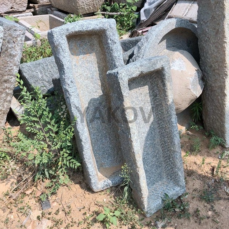 reclaimed rectangular old antique stone pig troughs for sale