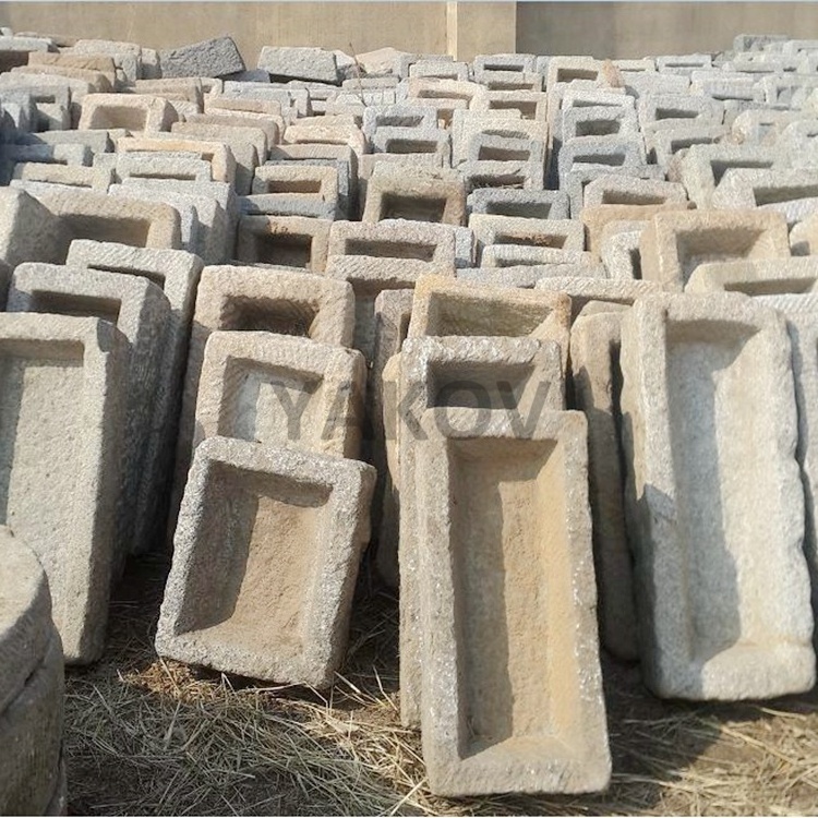 reclaimed rectangular old antique stone pig troughs for sale