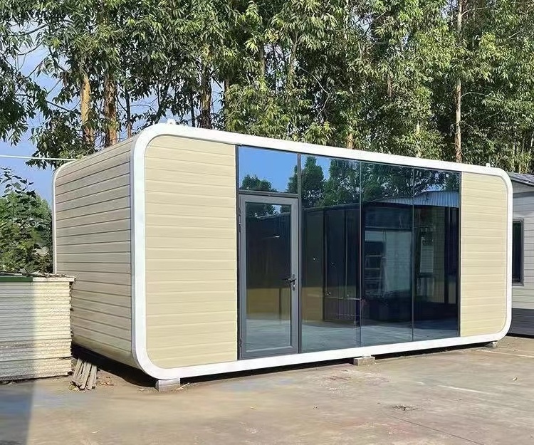 Luxury Customize 20ft 40ft Outdoor Modern Popular Prefab House Tiny House Mobile Working House Office Pod Apple Cabin