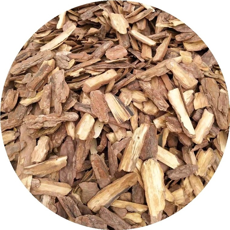 landscaping polished pine bark chips