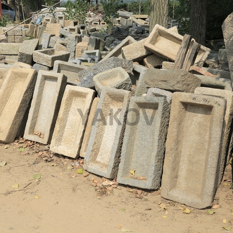 wholesaler high quality old granite antique stone pig trough