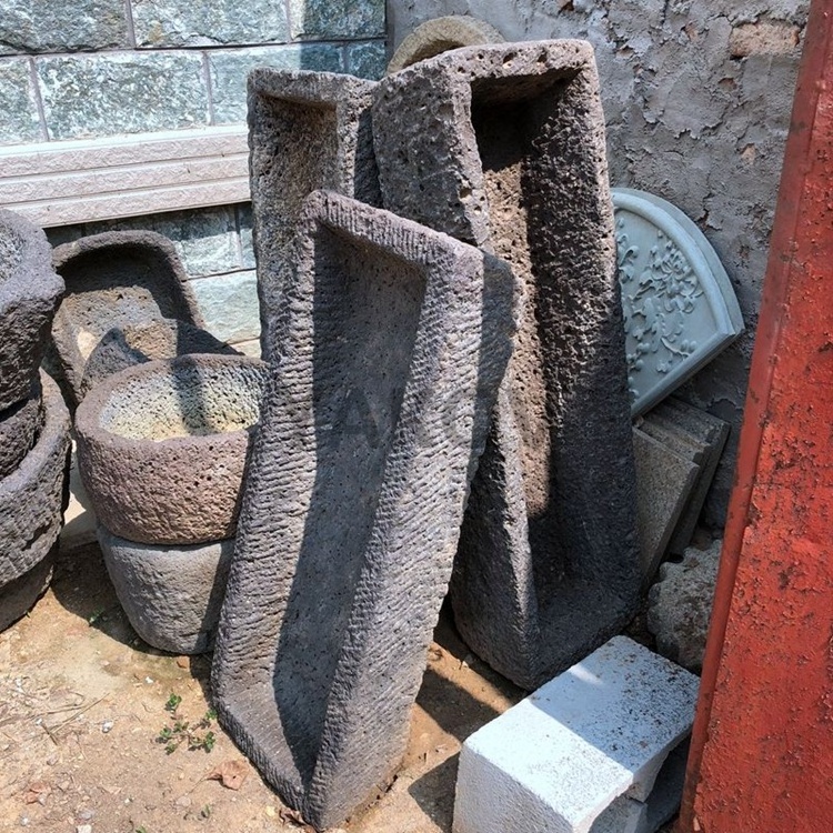 reclaimed rectangular old antique stone pig troughs for sale