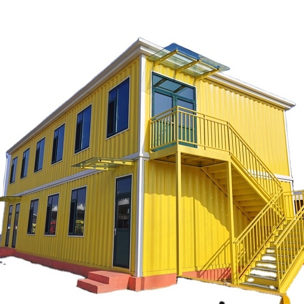 Anti Rust Steel Frame Modular Duplex Container House Cheap Container House Modular Apartment Building