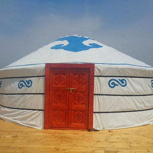 Sinoyurt for sale mongolian yurt canvas yurt luxury mongolian outdoor Traditional wooden yurt  6m