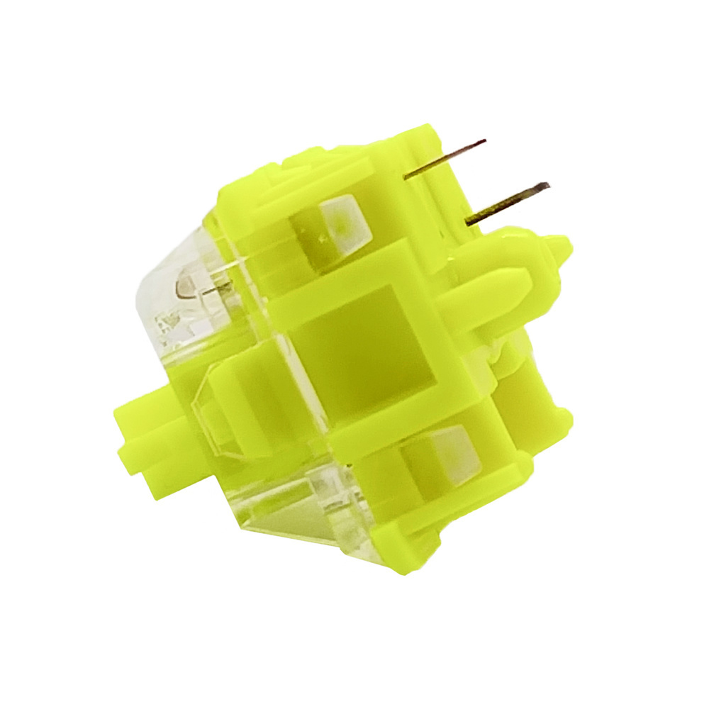 TECSEE Free Sample 40gf Linear Mechanical Keyboard Switches 5Pin SMD Firefly Switch Pre Lubed Switch with POM Stem Nylon Housing