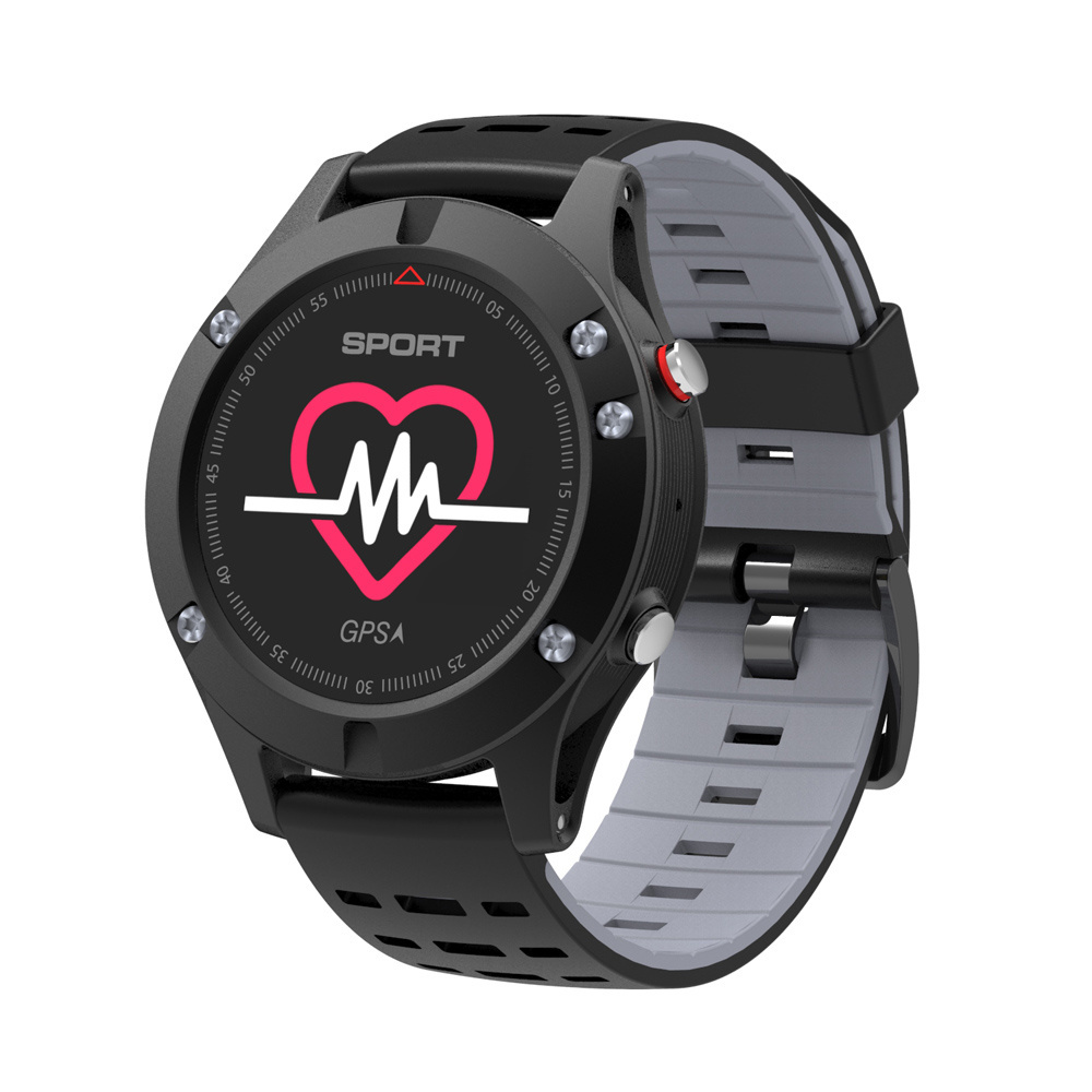 Sports Fitness No.1 F5 GPS Smartwatch, With HR Monitor Barometric Altimeter Smart Watch